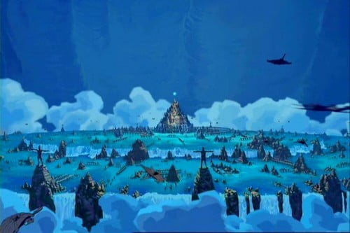 Топ 15 вдохновений архитектуры ДиснеяАтлантида из фильма "Атлантида: потерянная империя", основанная на Ангкор-Ват в Сием Риепе, Камбоджа