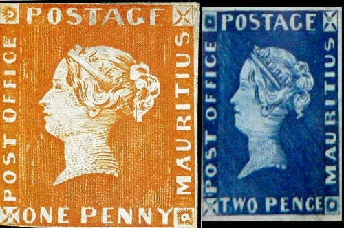 Самые ценные и редкие почтовые маркиМаврикий Почтовое отделение Mauritius Post Office