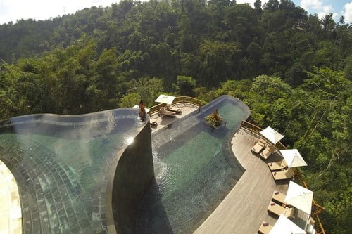 10 Экзотических Пейзажных бассейновОтель "Висячие сады" Убуда Ubud Hanging Gardens Hotel