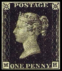 Самые ценные и редкие почтовые маркиПенни Блэк Penny Black