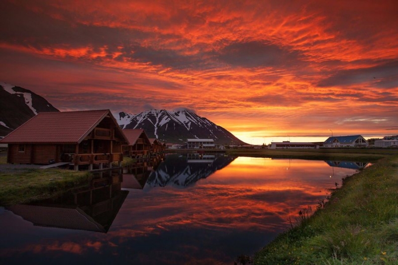 Закатный домик в Исландии Iceland Sunset Lodge