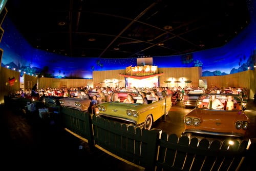 Топ 10 Самых Крутых Кинотеатров в МиреТематический ресторан в Голливудской студии Диснея Sci-fi Dine-in Theater