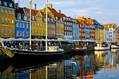 Топ-10 самых красочных городов мираНюхавн, Копенгаген (Nyhavn, Copenhagen)